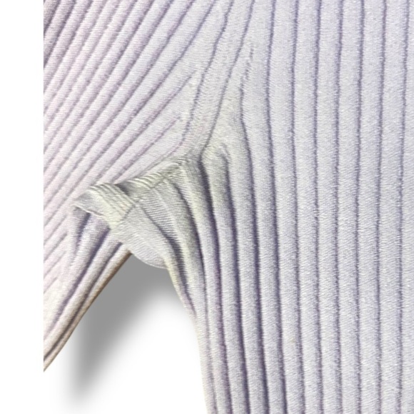 A.L.C. Brendan Stretchy Long Sleeve Ribbed Shirt Lilac Purple Size Small Spring - Picture 5 of 10